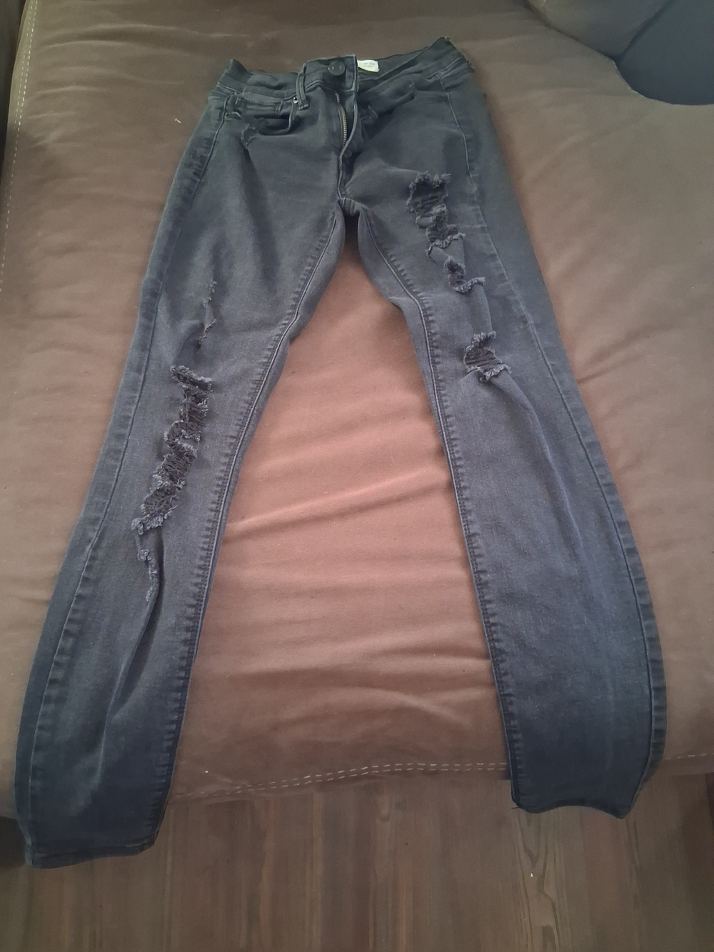 Mudd Women's Black Distressed Skinny Jeans Y2k Vintage